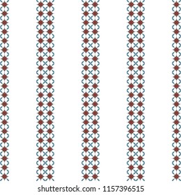 Seamless vector repeatable pattern with colored vertical strips