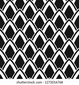 Seamless vector repeating image of a knightly board. Style fish scales. Abstract geometrical pattern. Endless texture for textile design. Vector color background.