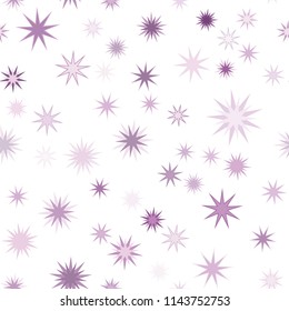 Seamless vector repetitive background with stars. Holiday joyful pattern with multicolored vector stars on white background.