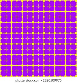 Seamless vector Retro flower on yellow background, Wrapping paper, Abstract floral geometric texture for prints, textile, wrapping, fabric, package, cover.