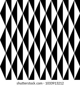 Seamless vector rhombus, black and white pattern. Geometric layout. Gift wrapping paper. Bed sheets and interior.
