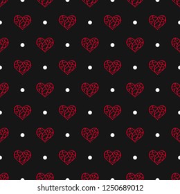 Seamless vector romantic pattern. Background for printing on paper, wallpaper, covers, textiles, fabrics, for decoration, decoupage, scrapbooking and other