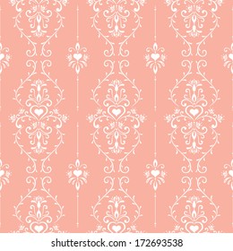 Seamless vector romantic vintage pattern 
