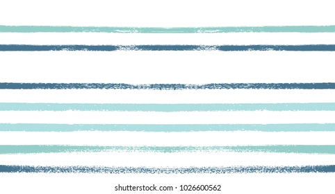 Seamless Vector Sailor Stripes Summer Pattern. Hand Painted Ink Lines. Funky Female Autumn Paintbrush Stripes Background. Fashion Textile Fabric Seamless Pattern. Trendy Funky Stripy Grunge Graffiti.