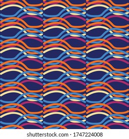 
Seamless vector scribble stripe texture pattern. Hand drawn modern doodle style background. Abstract wavy irregular decorative all over print.