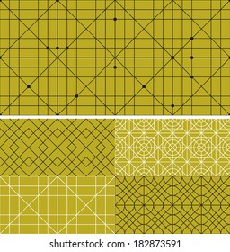 Seamless vector set patterns background
