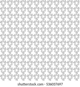 Seamless vector silver ornament. Modern background. Geometric pattern with repeating elements