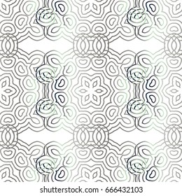 Seamless vector silver texture. Seamless vector ornament in arabian style