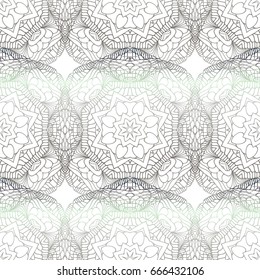 Seamless vector silver texture. Seamless vector ornament in arabian style