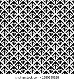 Seamless vector. Simple shapes background. Ethnic wallpaper. Figures ornament. Arrows, polygons pattern. Geometrical motif. Digital paper, textile print, web design, abstract illustration