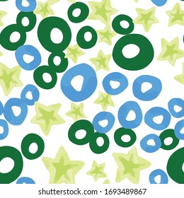 Seamless Vector Simple Texture. Baby Ragged print. Beautiful Paper Wallpaper for Child. Endless Vector Stains Pattern. Bohemian Microscope Vector Swatch Print.