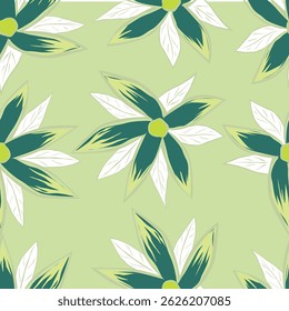 vetor sem costura padrão de flores pequenas no fundo branco