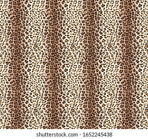 Seamless Vector. Small Leopard animal skin with gradient background. Vertical composition work. Repeatable ready template.