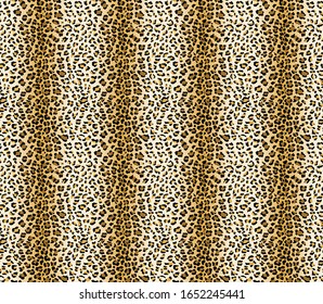 Seamless Vector. Small Leopard animal skin with gradient background. Vertical composition work. Repeatable ready template.