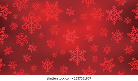 Seamless vector snow background illustration with text space. Horizontally and vertically repeatable. 