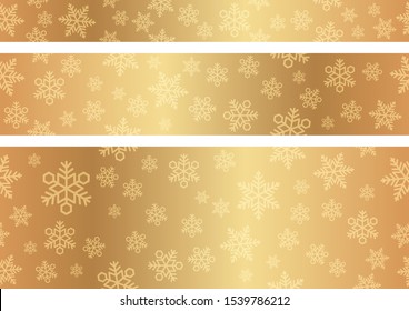 Seamless vector snow background set. Horizontally and vertically repeatable. 