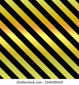 Seamless vector sparkling pattern. Diagonal repeating black and gold stripes. Holiday classic illustration for posters, backgrounds, wallpapers, wrapping paper, textile. Trend geometric metal picture