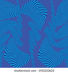 Seamless Vector Spiral Color Pattern or Texture. Abstract Backgrounds with striped Shapes