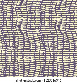 Seamless vector spots and strokes contrast lilac and yellow colours pattern for fabric, textile, wrapping, ceramic