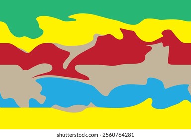 Seamless vector square camouflage pattern in lgbt colors.