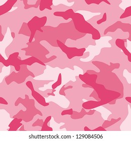 Seamless vector square camouflage series in the pink scheme