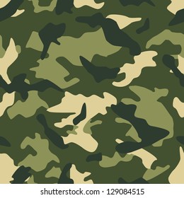 Seamless vector square camouflage series in the green scheme