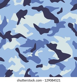 Seamless vector square camouflage series in the marine scheme