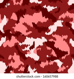 Seamless vector square camouflage series in the Red scheme