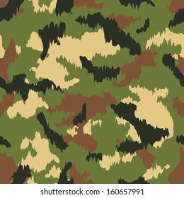 Seamless vector square camouflage series in the Military scheme