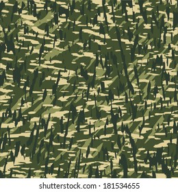 Seamless vector square camouflage series in the green scheme