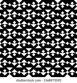 Seamless vector. Squares, polygons pattern. Rhombuses, triangular shapes ornament. Checks, triangles motif. Diamonds, forms wallpaper. Web design illustration, abstract backdrop. Geometric background.