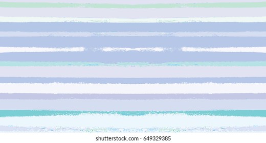 Seamless vector srtipy summer pattern. Sailor stripes in blue. Modern trendy hipster paintbrush lines background. Hand painted ink brush strokes. Stylish retro vintage stripes for male polo or T-shirt