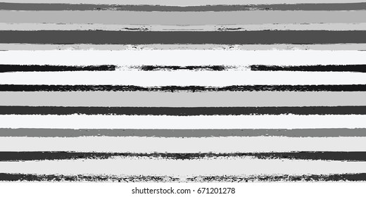 Seamless vector srtipy summer pattern. Sailor stripes in . Modern trendy hipster paintbrush lines background. Hand painted ink brush strokes. Stylish retro vintage stripes for male polo or T-shirt.