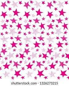 seamless vector star pattern for textile and fabric