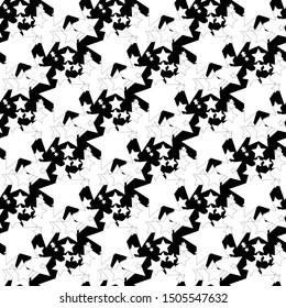 Seamless vector stars background. Modern minimalistic design. Vector illustration for design
