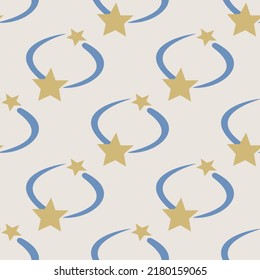 Seamless vector stars pattern. Background for design, fabric, textile, cover, wrapping.