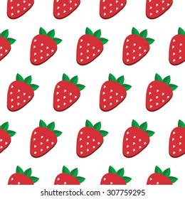 Seamless vector strawberry pattern. Design for wallpaper, textile,wrapping paper, package