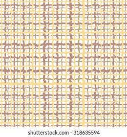 Seamless vector strip pattern. Horizontal and vertical lines with  zigzag effect