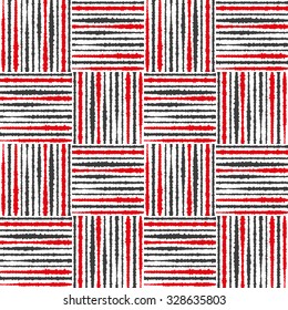 Seamless vector strip pattern with  zigzag effect