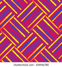 Seamless vector strip pattern with  zigzag effect