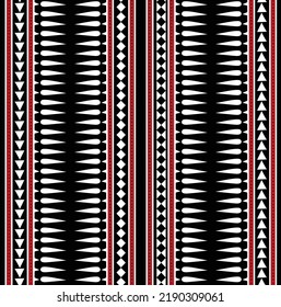 seamless vector strips pattern with border pattern on black background