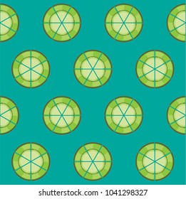 seamless vector of summer fruit slice kiwi