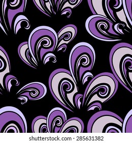 Seamless vector summer pattern. Hand drawn background. Abstract  modern texture 