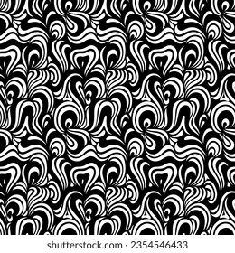 Seamless vector swirly pattern design