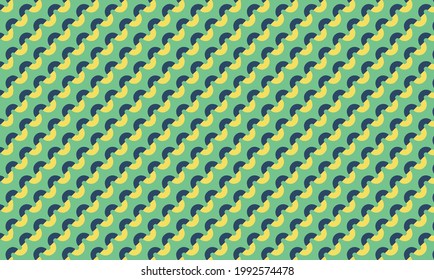 seamless vector swirly strings pattern 