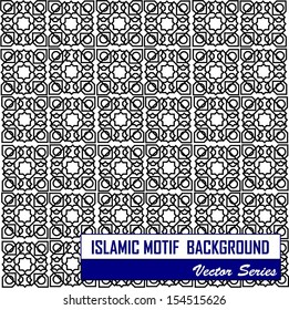Seamless vector symmetrical arabic islamic pattern background