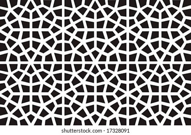 Seamless vector symmetrical arabic islamic pattern background