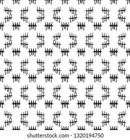  Seamless vector tally stroke counting marks pattern