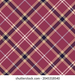 Seamless vector tartan pattern for fabric, textile, wrapping etc. Plaid background.