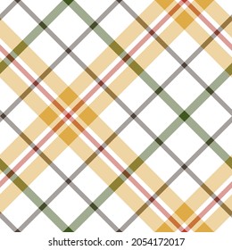 Seamless vector tartan pattern for fabric, textile, wrapping etc. Plaid background
